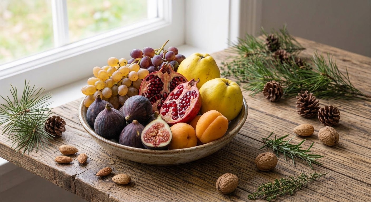 Mediterranean food basket